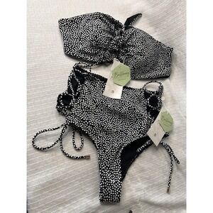 BuffBunny Collection Swimsuit Top Size L Bottom Size S NWT